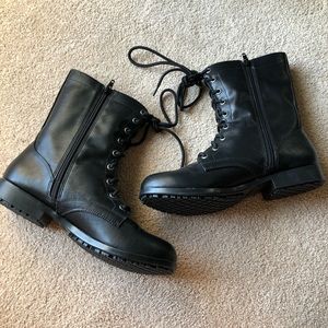 NWOT Black Combat Boots